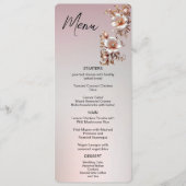 Sierroze bloemmenu menu (Voorkant)