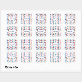 Sierstickers Vierkante Sticker (Vel)