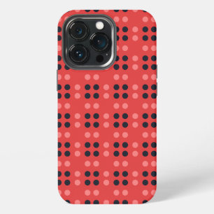 Sierstippen in Roze en Grijs iPhone 13 Pro Hoesje