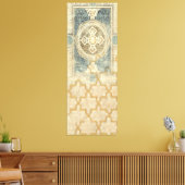 siertapijt met  geometrisch ontwerp canvas afdruk (Insitu (Woonkamer))