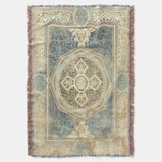 siertapijt met geometrisch ontwerp deken (Voorkant Verticaal)