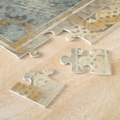 siertapijt met geometrisch ontwerp legpuzzel (Zijkant)