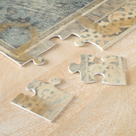 siertapijt met geometrisch ontwerp legpuzzel (Zijkant)