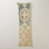 siertapijt met geometrisch ontwerp lichaamskussen (Voorkant Verticaal)