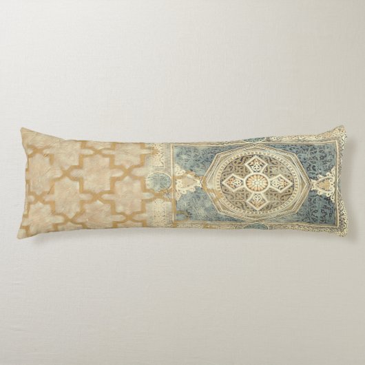 siertapijt met geometrisch ontwerp lichaamskussen (Voorkant)