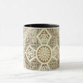 siertapijt met  geometrisch ontwerp mok (Midden)