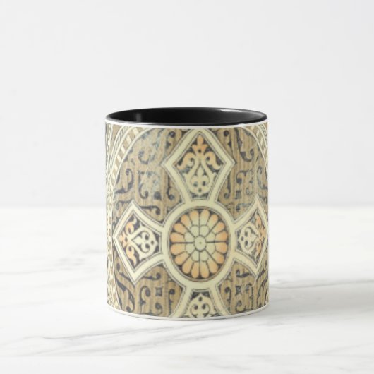 siertapijt met geometrisch ontwerp mok (Midden)