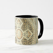 siertapijt met  geometrisch ontwerp mok (Voorkant rechts)