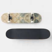 siertapijt met geometrisch ontwerp skateboard (Horizontaal)