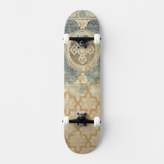 siertapijt met geometrisch ontwerp skateboard (Voorkant)