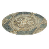 siertapijt met  geometrisch ontwerp snijplank (Hoek)