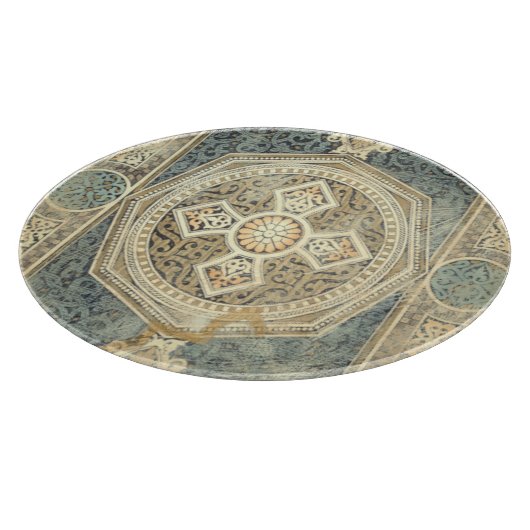 siertapijt met  geometrisch ontwerp snijplank (Hoek)