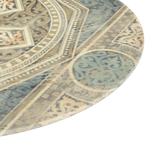 siertapijt met  geometrisch ontwerp snijplank (Hoek)