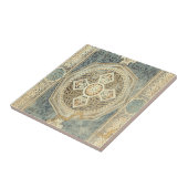 siertapijt met  geometrisch ontwerp tegeltje (Zijkant)