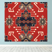 Siertapijt ontwerp: geometrisch. canvas afdruk (Insitu (Houten vloer))