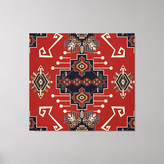 Siertapijt ontwerp: geometrisch. canvas afdruk (Voorkant)