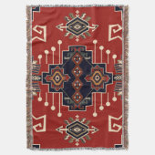 Siertapijt ontwerp: geometrisch. deken (Voorkant Verticaal)