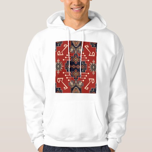 Siertapijt ontwerp:  geometrisch. hoodie (Voorkant)