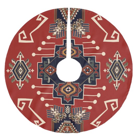 Siertapijt ontwerp: geometrisch. kerstboom rok (Voorkant)