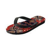 Siertapijt ontwerp: geometrisch. kinder teenslippers (Schuin)