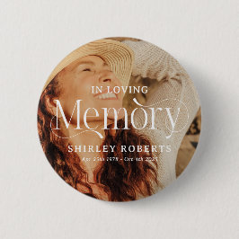 Siertypografie Foto Sympathie Ronde Button 5,7 Cm