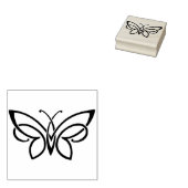 siervisstempel voor de vlinder rubberstempel (Gestempeld)