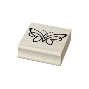 siervisstempel voor de vlinder rubberstempel