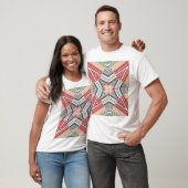 Siervoering: Gestreepte naadloze achtergrond T-shirt (Unisex)