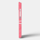 Siervogel met patronen op roze achtergrond Case-Mate iPhone case (Achterkant / Links)