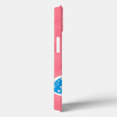 Siervogel met patronen op roze achtergrond Case-Mate iPhone case (Achterkant / Rechts)