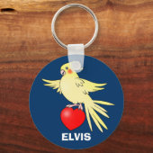 Siervogel op Hart-sleutelhanger Sleutelhanger (Voorkant)
