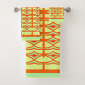 Siervogels op rooster bad handdoek (Insitu)