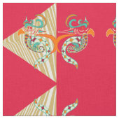 Siervogels & zebra stof (Close Up)