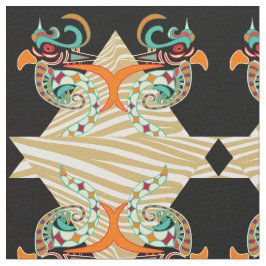 Siervogels & zebra stof