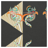 Siervogels & zebra stof (Close Up)