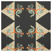 Siervogels & zebra stof (Swatch)