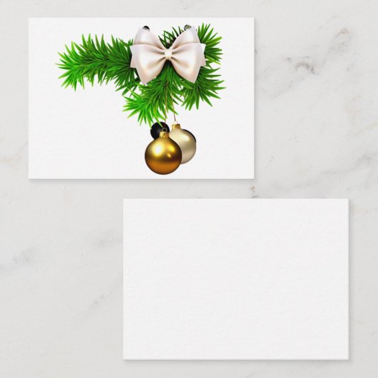 Siervoorwerpen Vlakke kaart Notitiekaartje (Voorkant / Achterkant)