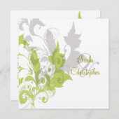 sierwijnstok/groen/chocolade kaart (Voorkant / Achterkant)