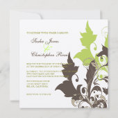 sierwijnstok/groen/chocolade kaart (Achterkant)