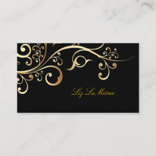 sierzeugen / filigree / faux + goud visitekaartje