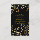  sierzeugen / filigree / faux + goud visitekaartje (Achterkant)