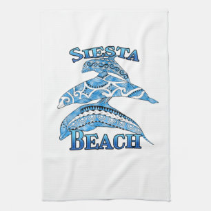 Siesta Beach Florida Vacation Tribal Dolphins Theedoek