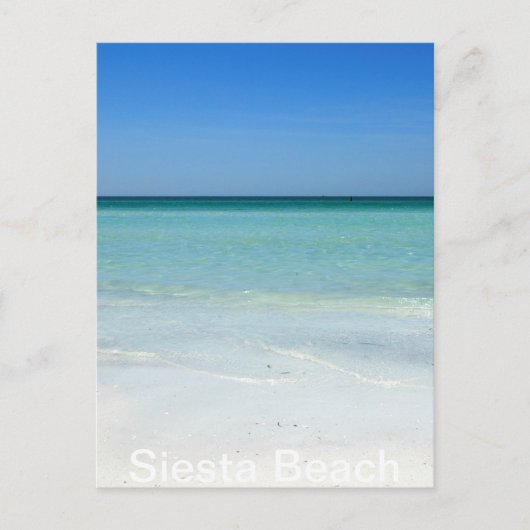 Siesta Beach Golf Coast Briefkaart (Voorkant)