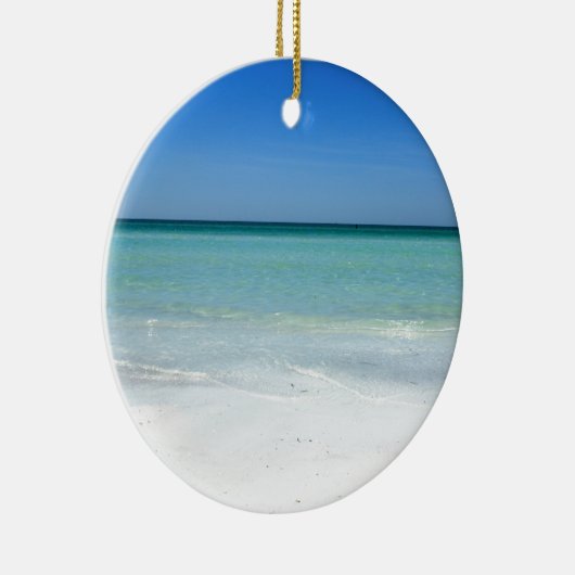 Siesta Beach Golf Coast Keramisch Ornament (Rechts)