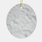 Siesta Beach Sand Close-up Keramisch Ornament (Links)