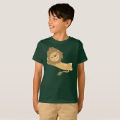 Siesta! Cute Cartoon Lion Children T-Shirt (Voorkant volledig)