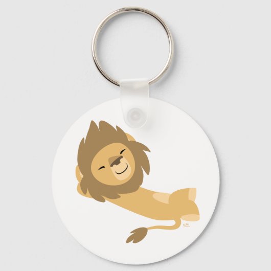 Siesta! Cute Cartoon Lion Sleutelhanger (Voorkant)