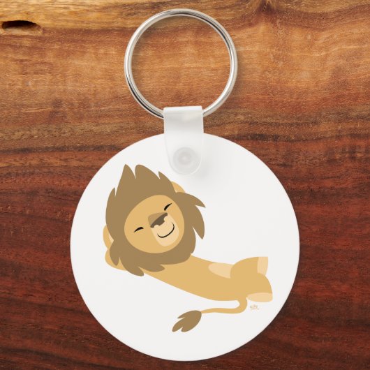 Siesta! Cute Cartoon Lion Sleutelhanger (Voorkant)