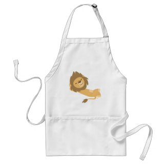 Siesta! Cute Cartoon Lion Standaard Schort