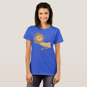 Siesta! Cute Cartoon Lion Women T shirt (Voorkant volledig)